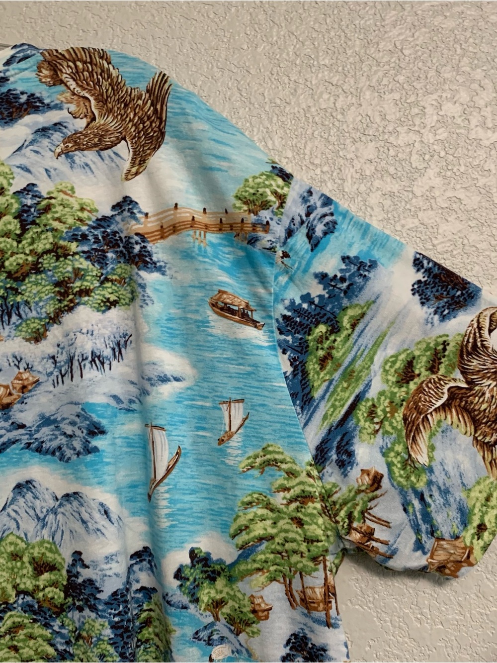 Polo Ralph Lauren Tshirt Mens 3XB Tropical Hawaiian Island Print Pocket Preppy - Picture 9 of 13